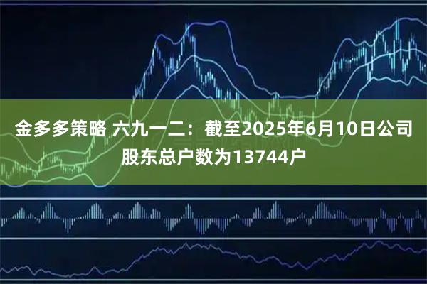 金多多策略 六九一二：截至2025年6月10日公司股东总户数为13744户